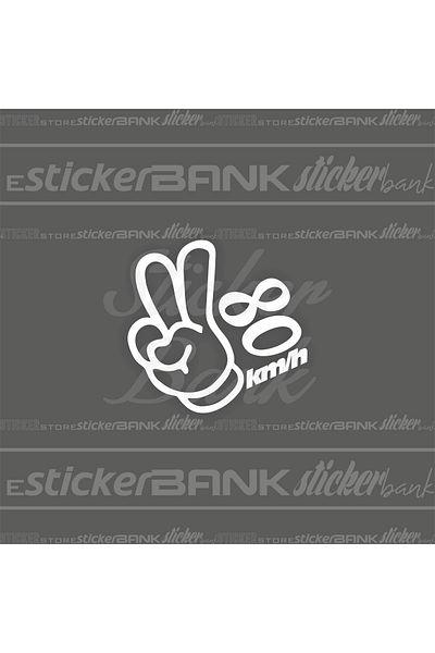 Sticker Bank ملصق سيارة مكون من قطعتين - 80 موديل