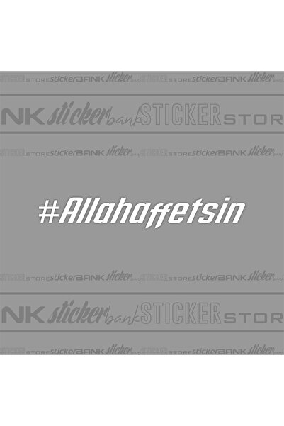 Sticker Bank Araba Sticker Allah Affetsin