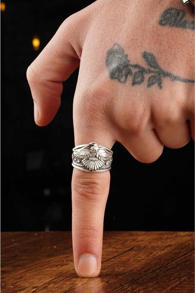 The Collection Türk Hava Kuvvetleri Kartal Figür Ayarlanabilir Yüzük