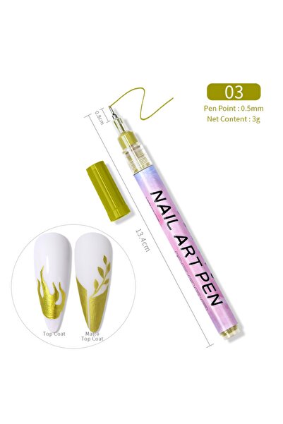 Born Pretty 0.5mm 3d Naıl Art Graffıtı Pen ( Tırnak Dekorasyon Çizim Kalemi )