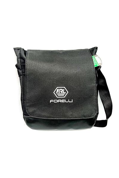 Forelli Unisex Messenger Bag Black Covered Daily Use
