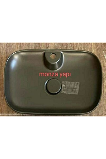 ESVİT Tezgah Üstü Çanak Lavabo 60x40 Cm Mat Siyah