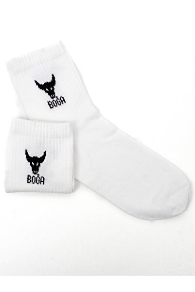 Beşiroğlu Taurus Tennis Gym Fitness κάλτσες Unisex Λευκό αστρολογικό ωροσκόπι...