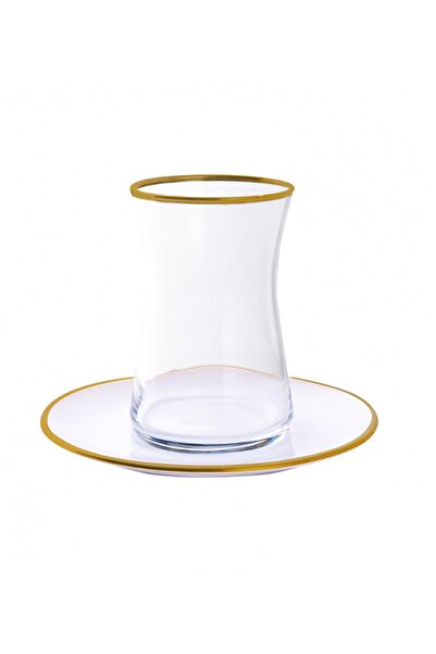 Paşabahçe Decostyle Heybeli 12 Parça Çay Bardağı Seti - 6 Kişilik İnce Belli ...