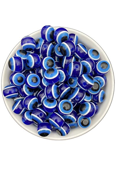 Hedef Bijuteri 10 قطع 14 ملم أزرق داكن/أزرق داكن أكريليك مستدير من خرز عين ال...