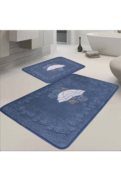 Veldena Şemsiye Desen 2li Banyo Paspas Takımı (50X80)