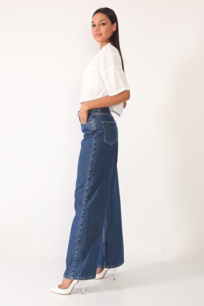 Ramrod Eleonore farmerke sa visokim strukom Sa likrom Ležeran kroj Široke nog...