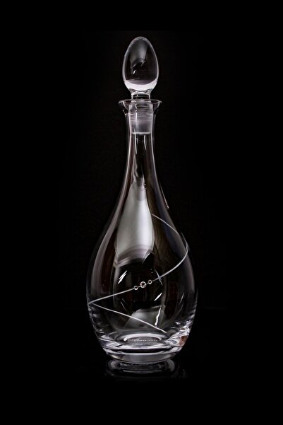 DECOSTYLE Elegance Cam Karaf Sürahi - Şık Tasarım Su ve Meşrubat Sunum Şişesi