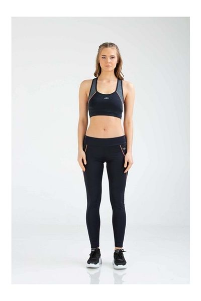 UMBRO Navy Blue Sports Leggings - Vb0002 M Printed