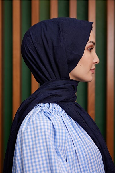 Julia Lauren شال نسائي من الخيزران باللون الأزرق الداكن - 07