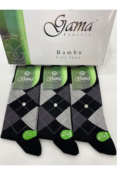 Gama Çorap 3 bucăți de șosete groase de iarnă pentru bărbați, 100% naturale, fără nailon