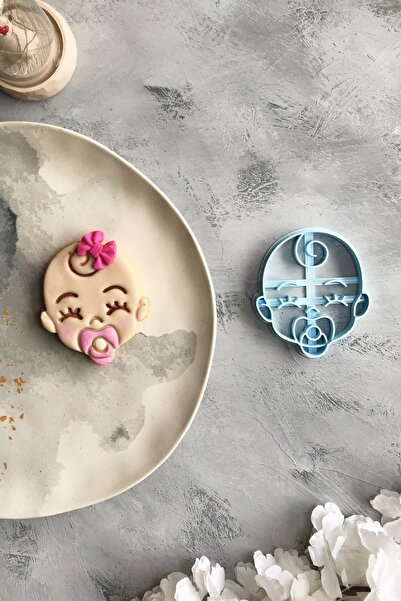 CESTOPİENO Mavi Emzikli Bebek Kurabiye Kalıbı