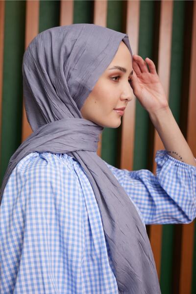 Julia Lauren شال نسائي من الخيزران باللون الرمادي الداكن - 11