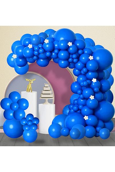 Janissary 10 Pieces Blue Balloons Indoor, Decoration, Birthday Party