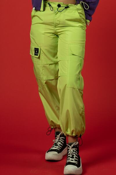 Puledro Kız Çocuk Dört Mevsim Paraşüt Pantolon 6-15 Yaş