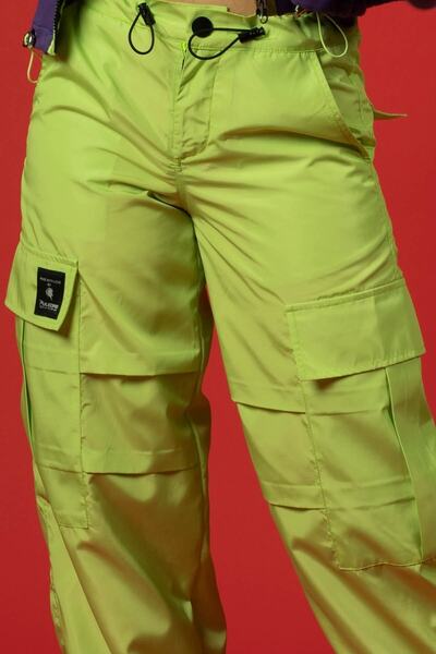 Puledro Kız Çocuk Dört Mevsim Paraşüt Pantolon 6-15 Yaş