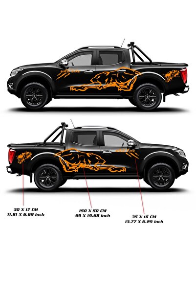 Melek Pazarı Vahşi Aslan Off Road Yan Gövde Sticker. Wild Life Off Road Sticker