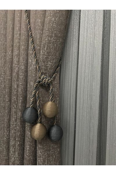 Erdoğanlar Koza Modern Wrapped 4 Ball Bracelet Garnish Tactical String Ceiling Curtain Accessory 1 Piece