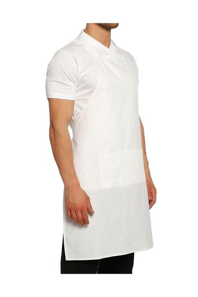 DrMia Unisex White Kitchen Waiter Cook Chef Work Apron