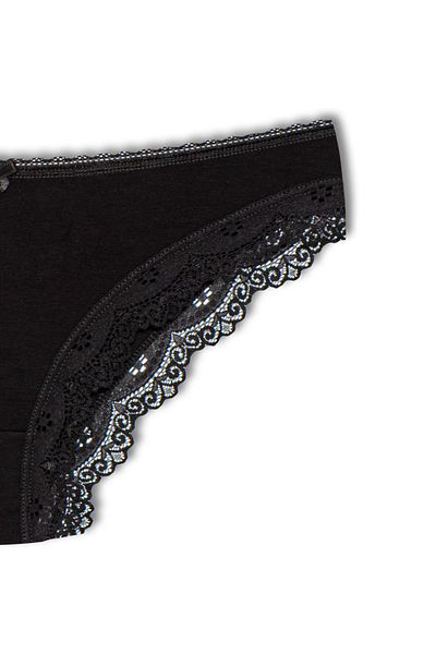 HNX Lace Black Elegant Rubber Panties