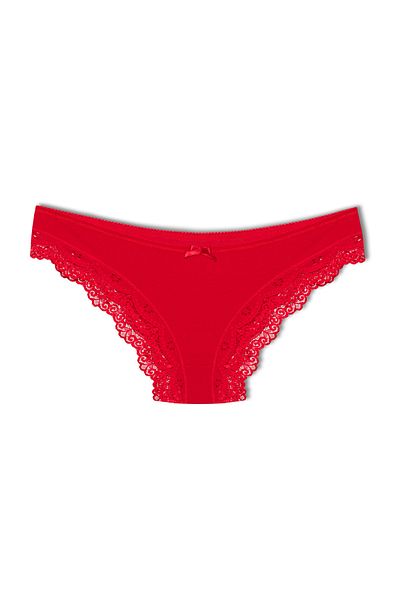 HNX Lace Red Elegant Rubber Panties
