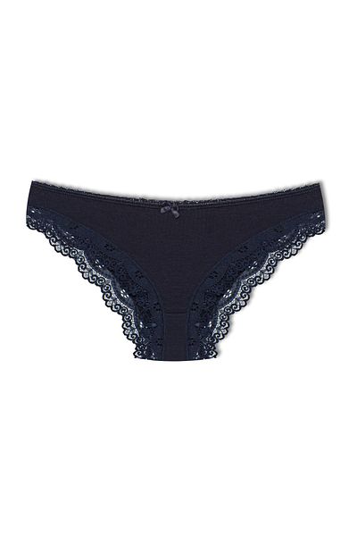 HNX Lace Navy Blue Elegant Rubber Panties