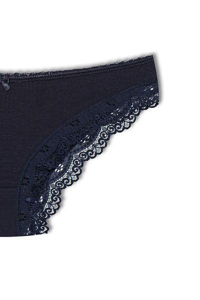 HNX Lace Navy Blue Elegant Rubber Panties