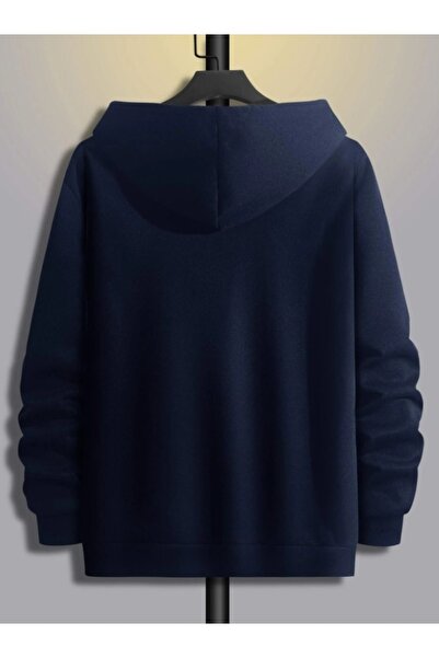 MOONBULL Unisex mikina oversize s kapucí na hrudi a vertikálním potiskem