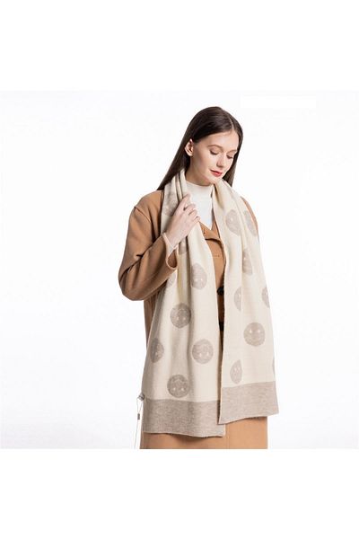 FENZA SCARF Μάλλινο σάλι Fenza T-807-6 Smıle Knitwear