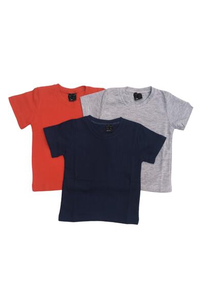 özdemirli bebe Tricou de bază cu mânecă scurtă Lycra Badi Sweat (Pachet de 3)...