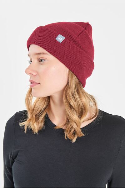 SAR TEKSTİL Sar Beret Burgundy Color - Medical Uniform - Doctor - Nurse Jersey