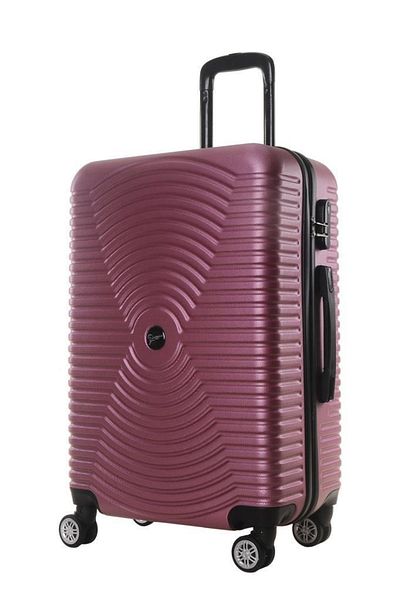 louisiana polo Cabin Size Polycarbonate Suitcase 4x2 Wheel Rose 1193