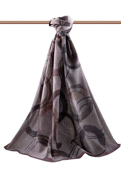 Vissona Γυναικεία Luxury Medina Silk Shawl Powder-9