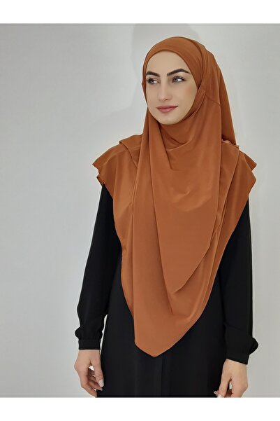 erasra class Ready Suffle Bagged Practic Cape Fular mare Khimar Brick Color