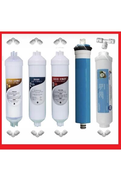 filteksuaritma Kapalı Kasa Su Arıtma Cihazlarına Uyumlu 5'lı Filtre Seti