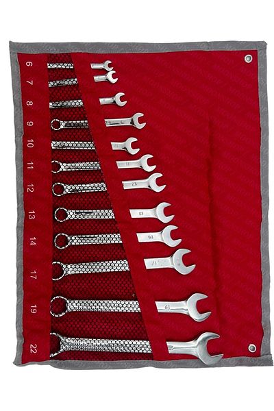 MOONSHOP 12 Piece Combined Key Set Set with Cloth Bag Indian Origin Steel Key 6-22