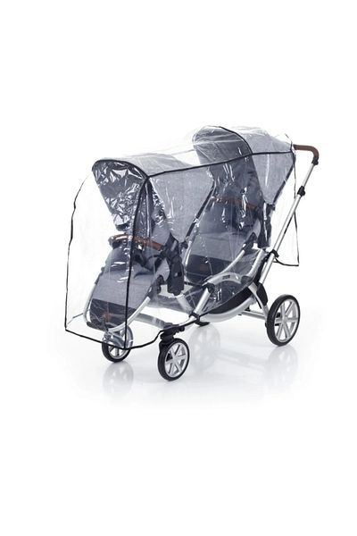 MorBebe Back to Back Twin Baby Stroller Rain Cover