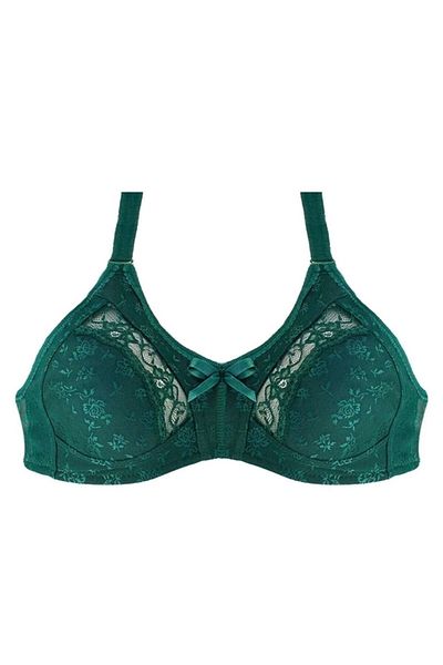 NARIYA Γυναικεία δαντέλα Λεπτομερή Plus Size D Cup Gatherer Battal Καθημερινό Άνετο Σουτιέν Εσώρουχα Plus Size