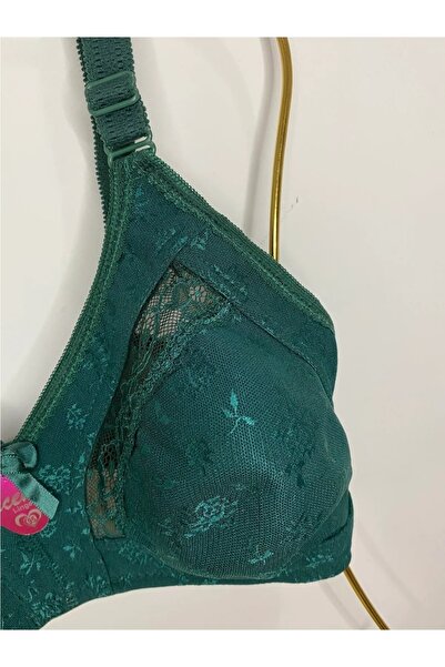 NARIYA Γυναικεία δαντέλα Λεπτομερή Plus Size D Cup Gatherer Battal Καθημερινό Άνετο Σουτιέν Εσώρουχα Plus Size