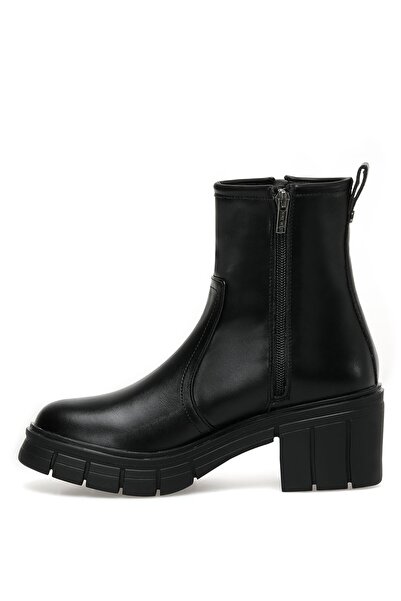 Nine West Μαύρα γυναικεία μποτάκια με τακούνι