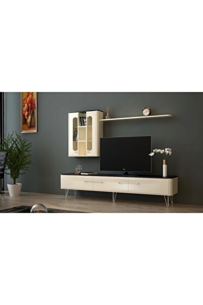 KRAL HIRDAVAT Shaft Metal Chrome Furniture Leg 18 cm Multi-Purpose Leg, Armchair, Tv Unit, Base Leg, 4 Pieces