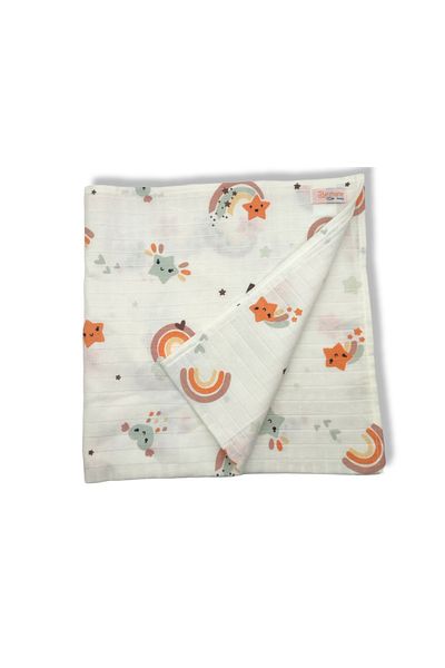 BEZHANE Multi-Purpose Baby Muslin Diaper Blanket 73 cm x 73 cm