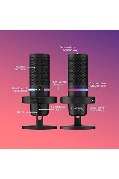HyperX Duocast Rgb Siyah Mikrofon