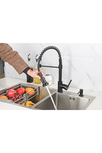 Sardıcı Siyah Endüstriyel Mutfak Bataryası