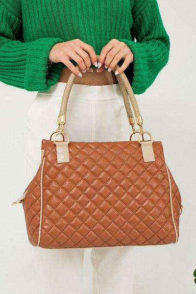 mıchael polo Quilted 3 Compartment Shoulder and Shoulder Bag