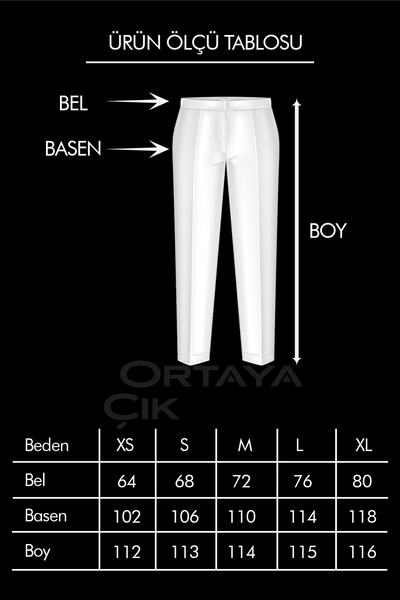 Ortaya Çık Navy Blue Stash Fabric Pleated Palazzo Trousers