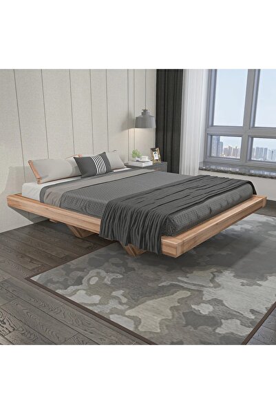 ENJOY LİFE Tasarım Bless Montessori Yatak Çift Kişilik Doğal Ahşap