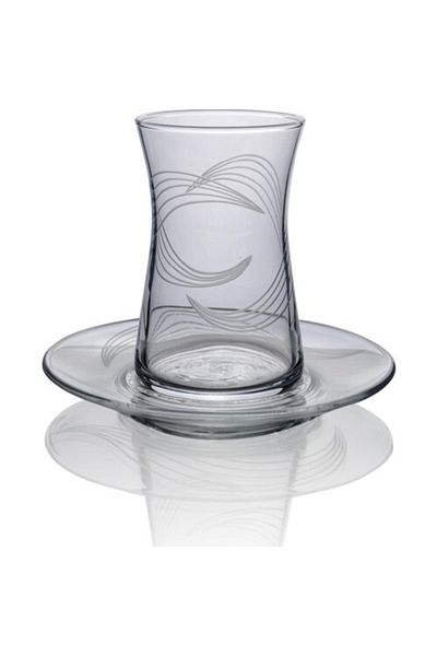 KCD Ebrar Simple 6-Person 12 Piece Tea Cup Set