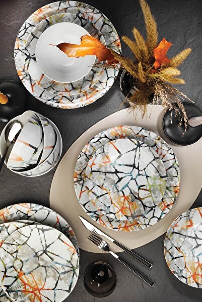 Kütahya Porselen Zeugma 24 Parça 6 Kişilik Yemek Takımı 885259