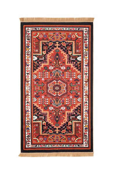 Bursa İpek Black Velvet Carpet Prayer Rug